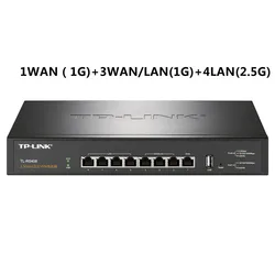 Tp-Link TL-2.5Gbps Doanh Nghiệp VPN Router TL-R5408 Dual Core 512MB 1WAN + 3WAN/LAN + 4LAN(2.5G) được Xây Dựng-Trong AC Cân Bằng Tải ARP RJ45