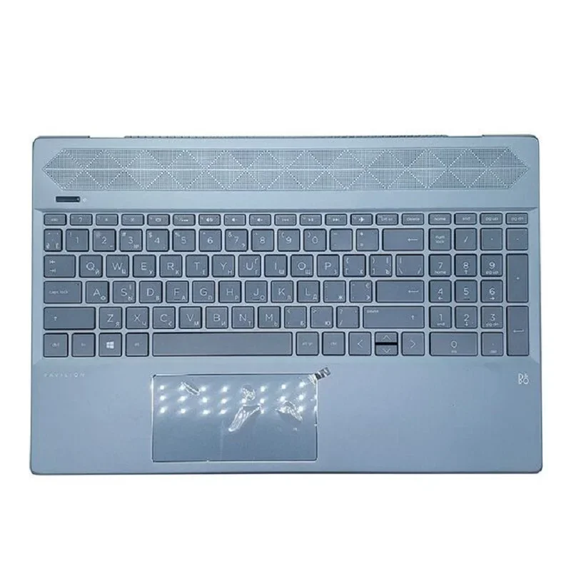 New Laptop US Russian Keyboard For HP Pavilion 15-CS 15-CW TPN-Q208 Q210 Palmrest Upper Cover with Keyboard Backlight L24752-001