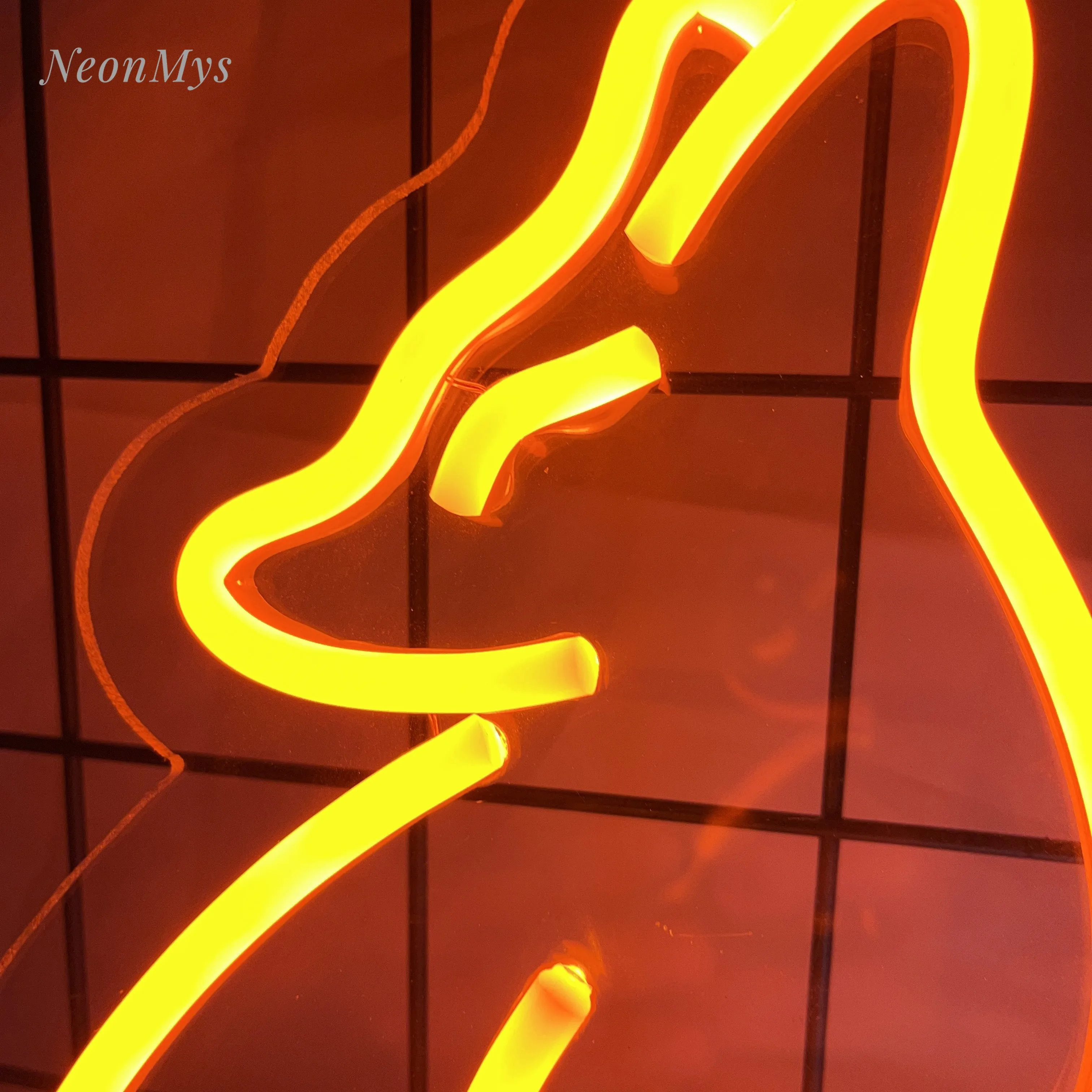 Fox Neon Signs para Bar Club e Sala de Jogos, LED Night Light, Art Decoration Wall, Quarto, Christmas Party Decor, Teen Lamp, Lâmpadas para animais