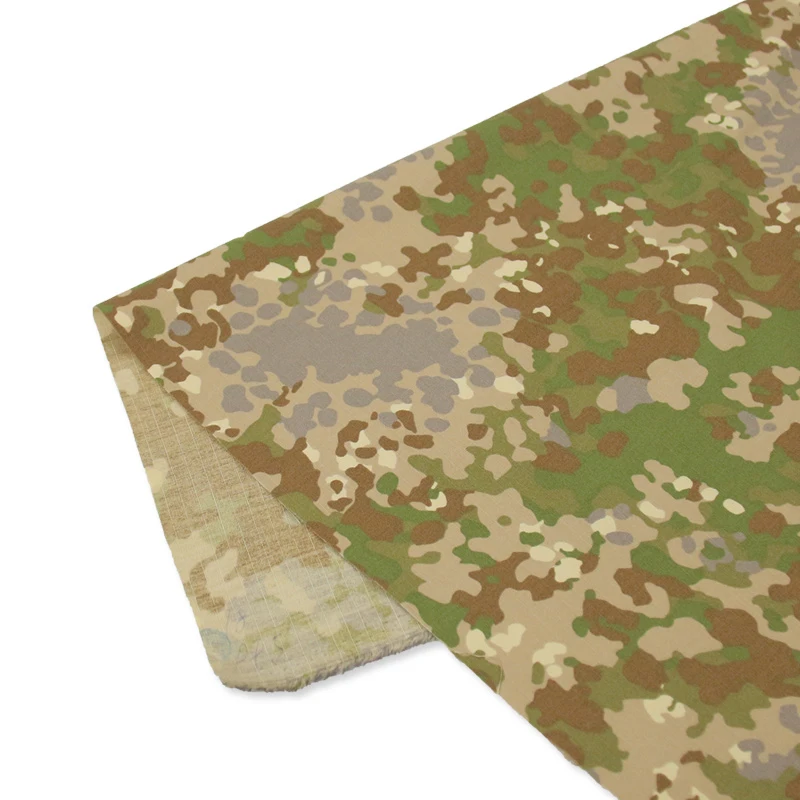 Nylon Cotton German Flecktarn Spot Camouflage IR Safe Fabric Ripstop Infrared Reflective Cloth Military Uniform DIY