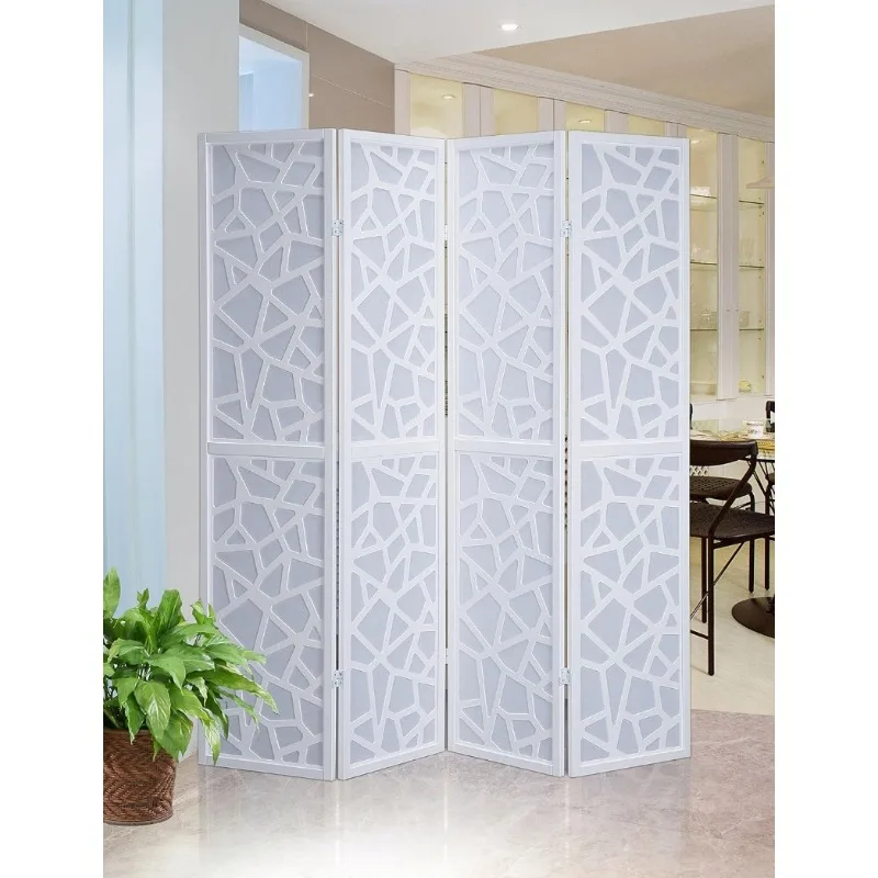 

4 Panel Screen Room Divider, Room Divider Folding Screen