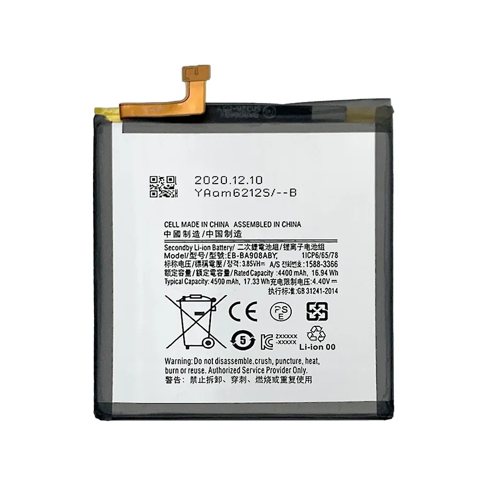 Bateria recarregável para SAMSUNG Galaxy, bateria mais recente, kit de ferramentas gratuito, Galaxy A90 5G, A908, A908B, A908N, A908, 4500mAh,