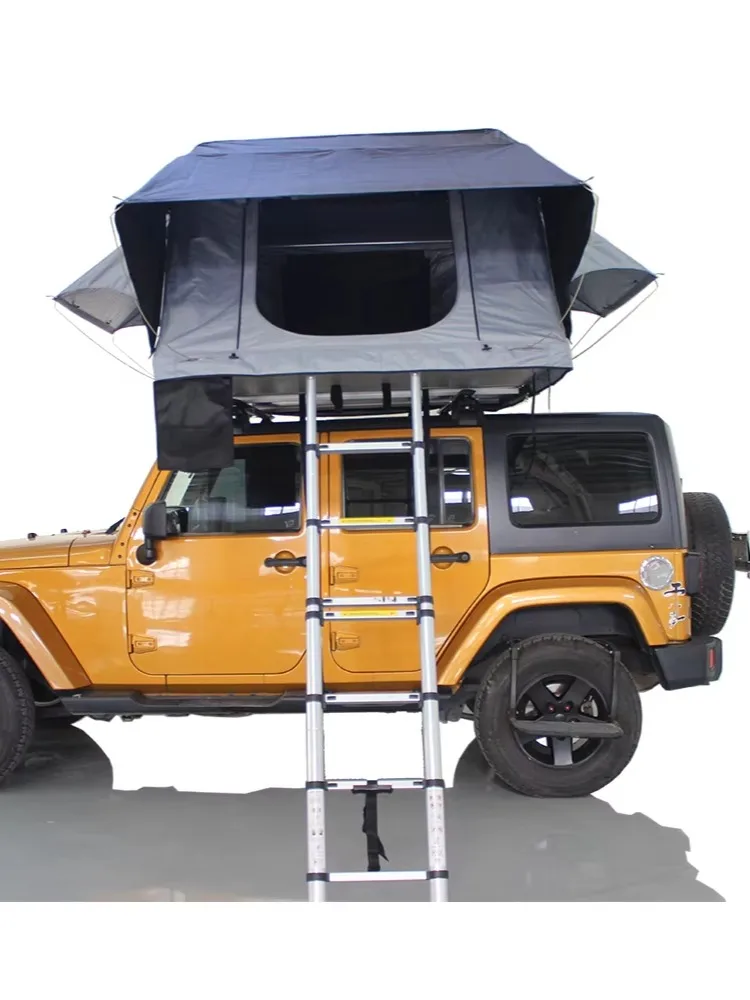 Outdoor 1-3 Person Polycotton Waterproof 4x4 Off-road Travelling Foldable Car Truck Camping Soft Shell Roof Top Tent