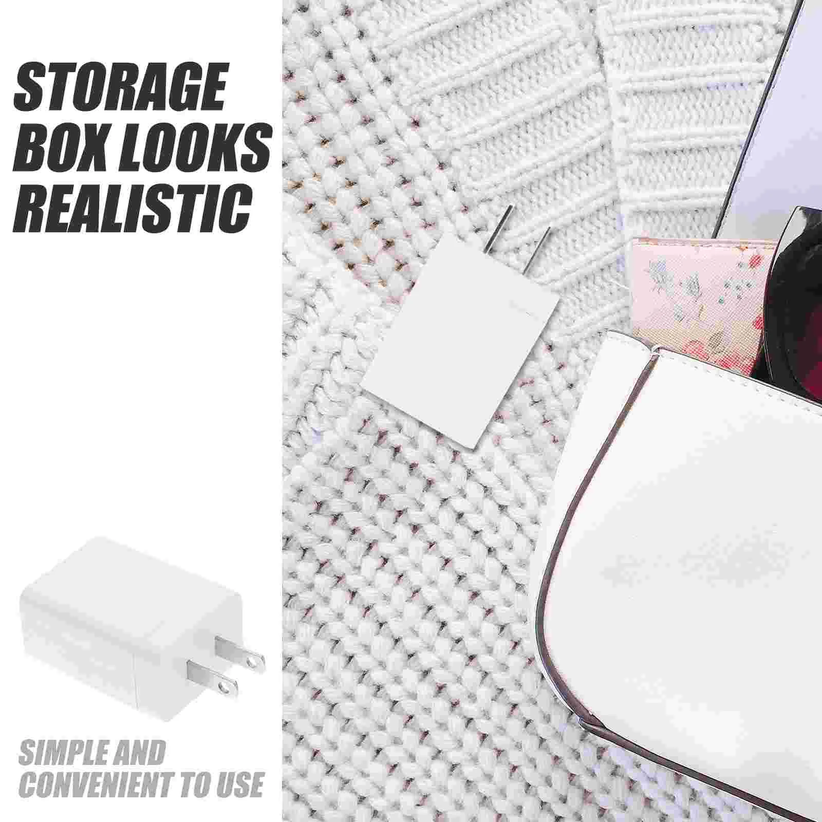 2 Pcs Money Box Safes Electronic Organizer Secret Compartment Hidden Items Storage Decor Case