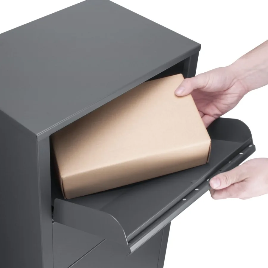 Große, verriegelbare Paket-Drop-Box mit einem Fach