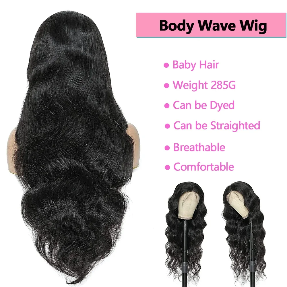 SOKU Long Body Wave Synthetic Lace Frontal Wigs Darker Brown Classic Middle Part Wig for Afro White Women Daily Use