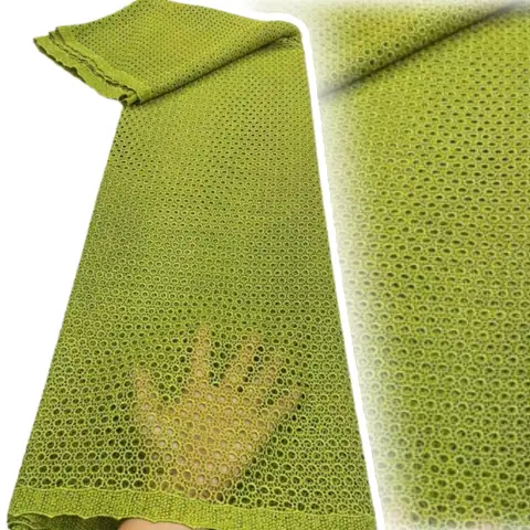 Weißer afrikanischer Guipure-Spitzenstoff 2025, Kordel-Spitzenstoff, Schweizer Voile-Spitze in der Schweiz, Qualität für Partykleid, Material SZ1736