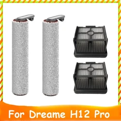 4Pcs Parts for Dreame H12 Pro Washing Floor Machine Vacuum Cleaner Accessories Washable Hepa Filter Main Roller Brush