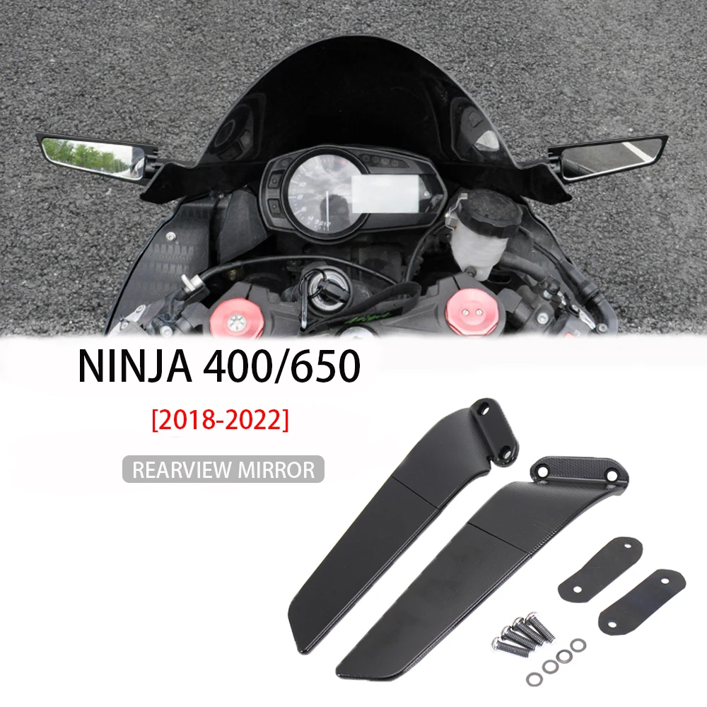 

Rearview Mirror For Kawasaki NINJA Ninja 400 650 2018 2019 2020 2021 2022 Rear Mirrors Motorcycle Accessories Side View Mirrors