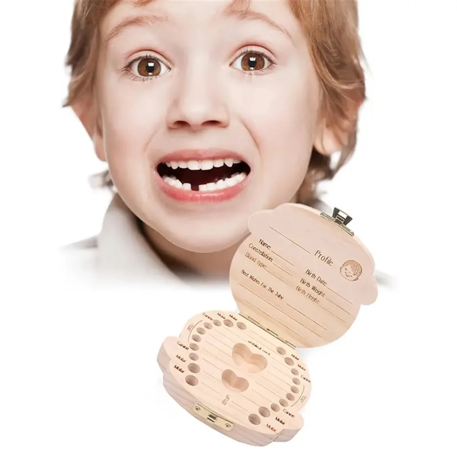 Baby Teeth & Lanugo Keepsake Box Set for Children  - Perfect Children Souvenirs & Birthday Gifts