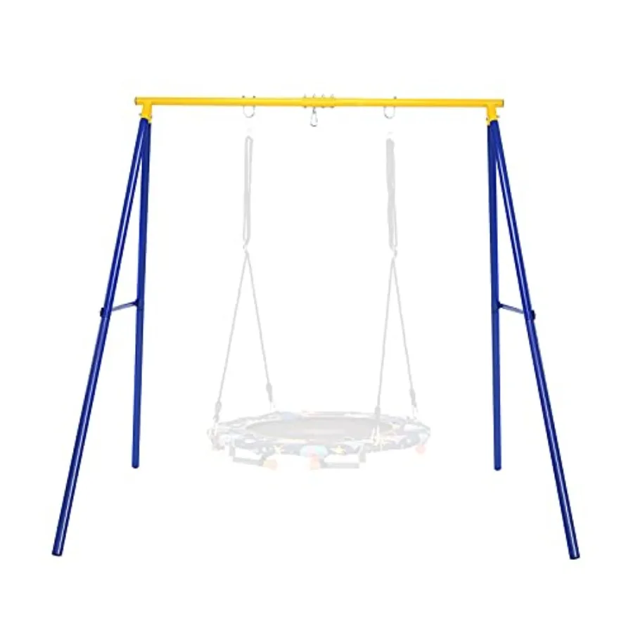 Swing Frame Heavy Duty AFrame Metall-Swing-Rahmenständer mit Erdnagel, passend für die meisten Schaukeln, vollständig aus Eisen, rostfrei, Swing-Ständer