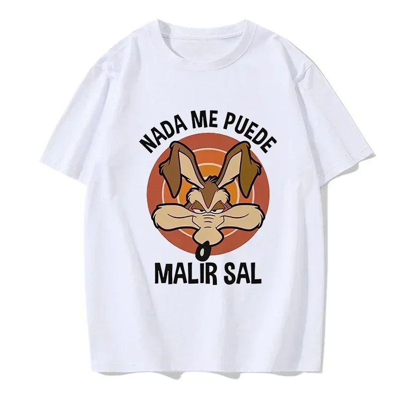 

Funny Wile E Coyote Tee Shirt Men Women Cartoon Casual T-shirt Graphic EU Size Tops Streetwear Y2k Tshirt Hip Hop Gothic Clothes