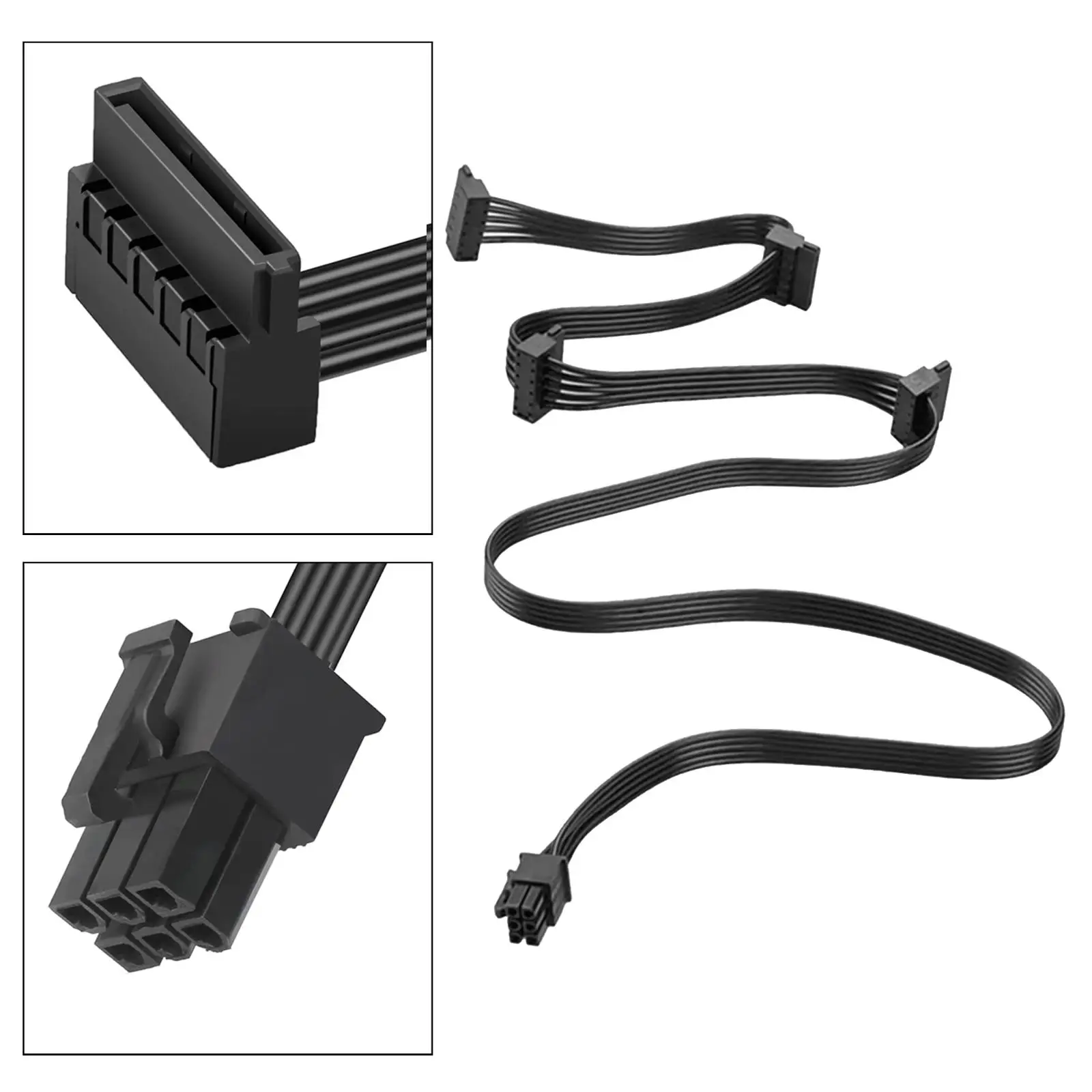 Power Supply Cable 4x Femalec Connector Durable Power Cable for Modular Line