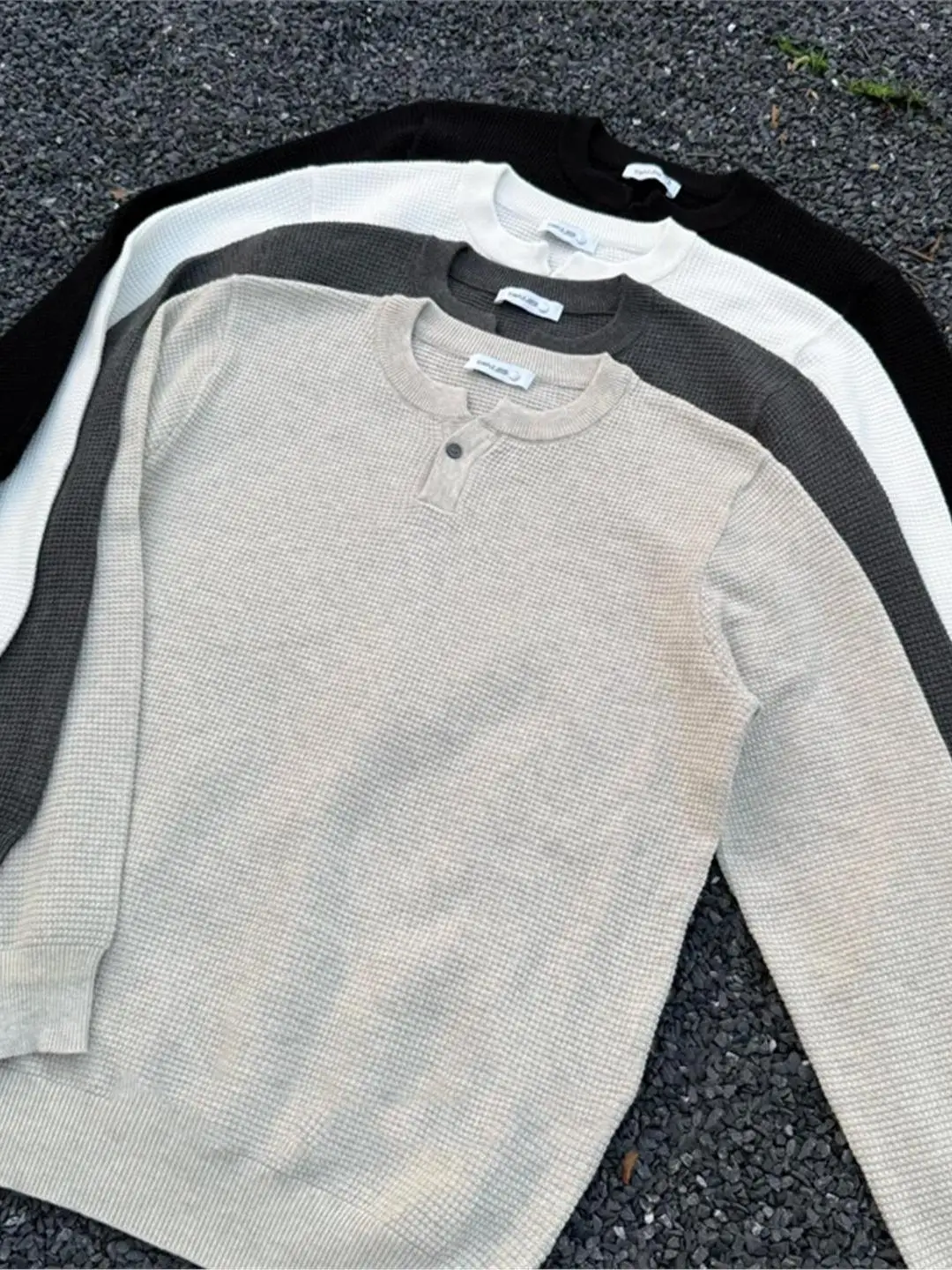 

Мужской трикотаж с воротником Cleanfit в американском стиле ретро, осень-зима, универсальный повседневный вязаный топ высокого качества с воротником