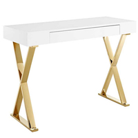 office Furniture modern wooden executive office desk luxury office table Steel Leg computer table