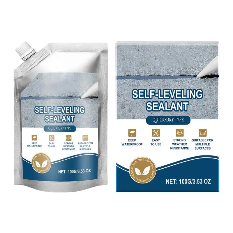 

Cement Crack Filler Self-Leveling Patching And Filling Compound Crack Sealant For Driveway Walkway Patio Waterproof Caulking