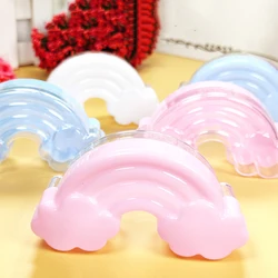 12pcs Cute Rainbow Plastic Clouds Candy Box Transparent Wedding Candy Box Christmas Birthday Party Favors Gift Boxes