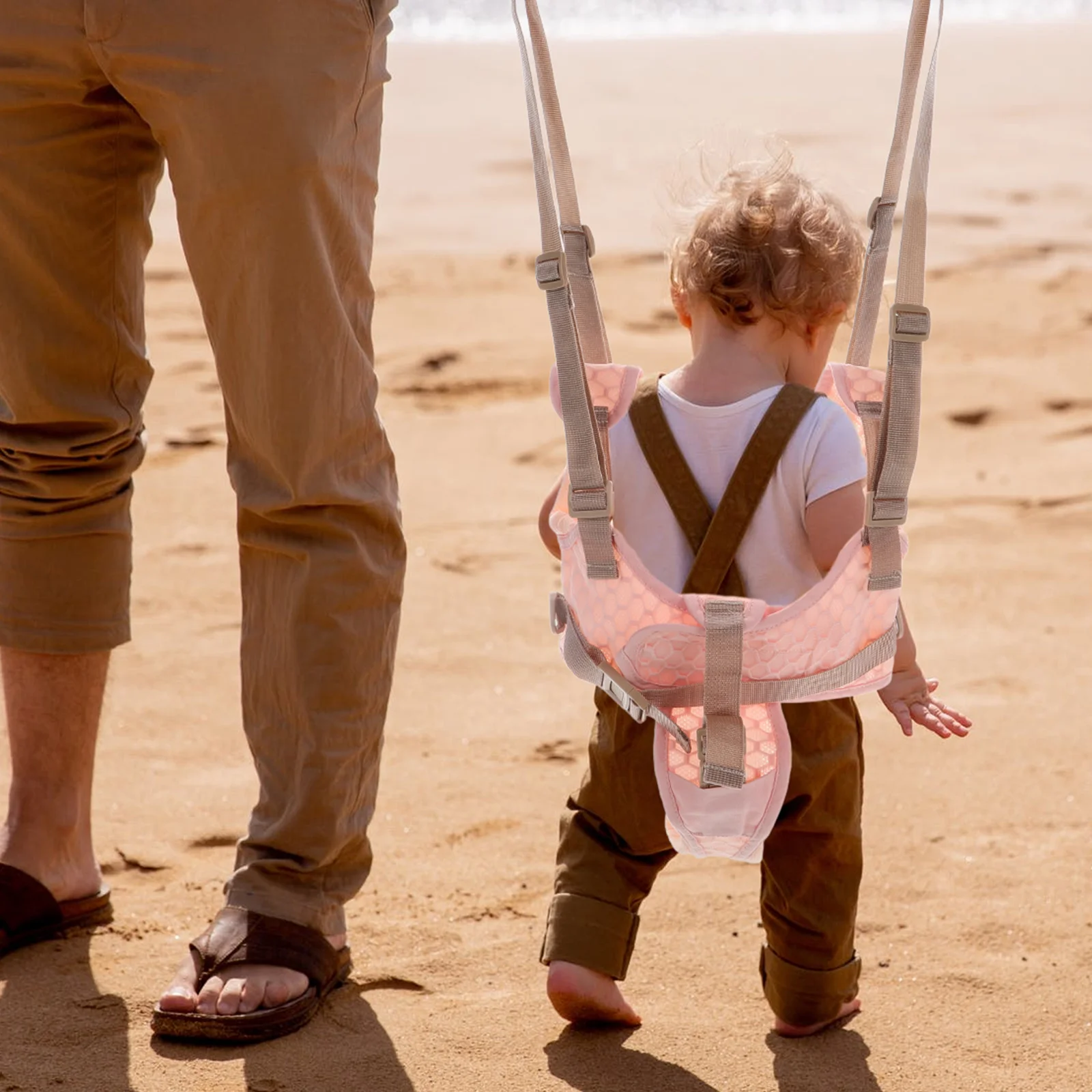 Arnês para caminhada de bebês, ajustável, confortável, design ergonômico, garantia de segurança, corda para caminhada de crianças pequenas, suporte para caminhada