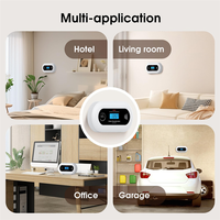 H-W Carbon Monoxide Detector Alarm, Portable 10-Year Battery CO Alarm With Digital LCD Display, For Home, Office And Travel