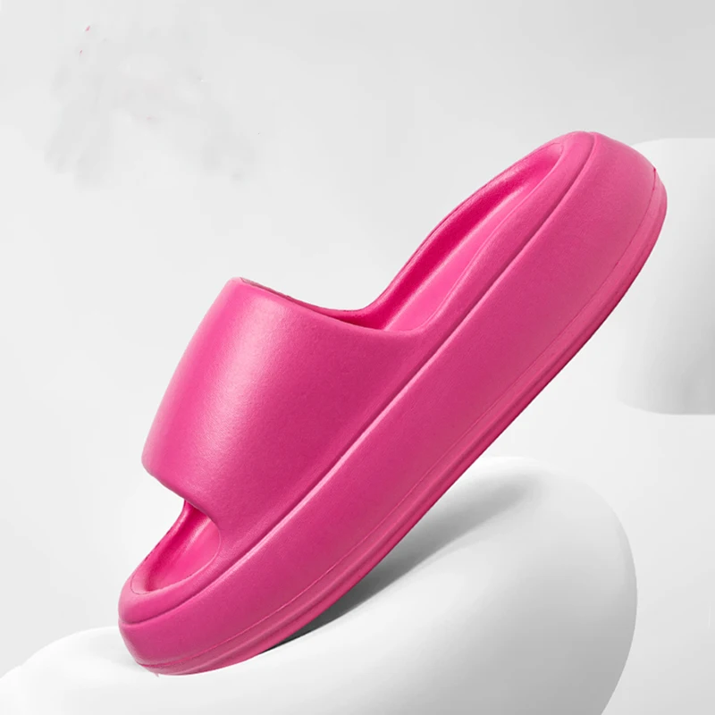 Thick Sole Candy Color Eva Slippers For Woman 2026 Summer Lightweight Platform Sides Sandals Female Indoor Comfortable Sandals