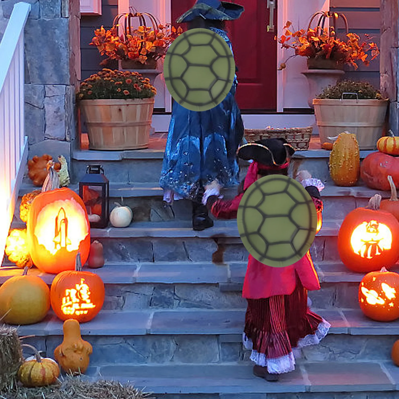 

3pcs Tortoise Costume Prop For Halloween Dancing Party Costume Carnival Party Cosplay Eva Material Free Size Assorted Color