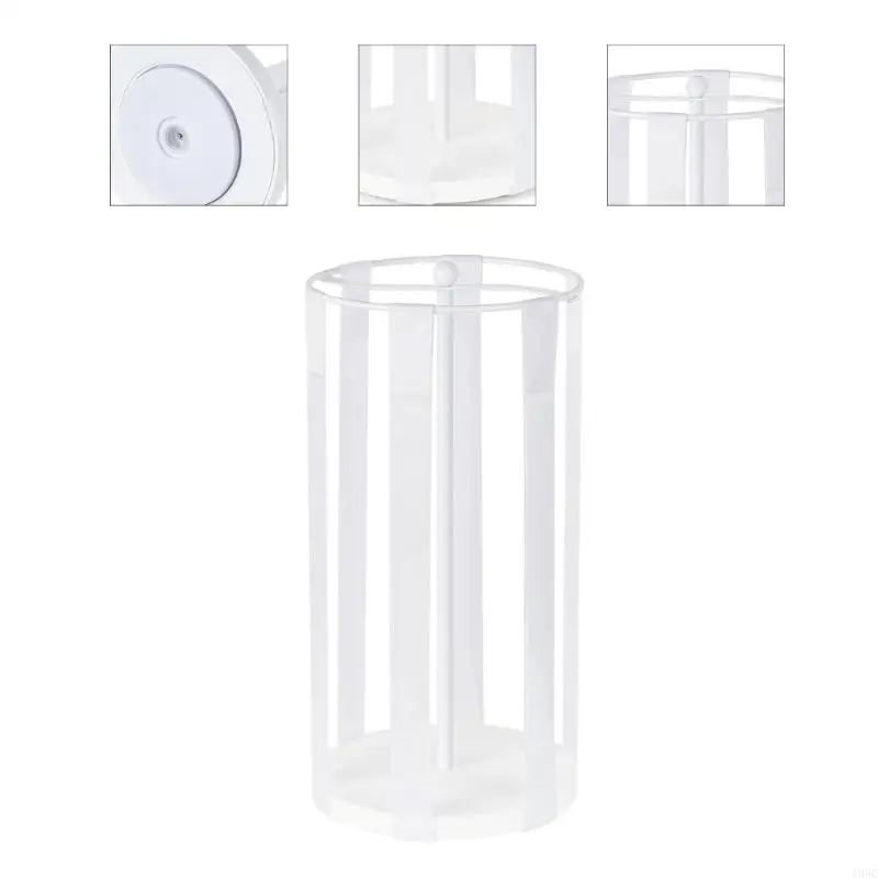 195C Practical Rotating Hair Jewelry Stand With Soft Fabric Straps For Secure Storage