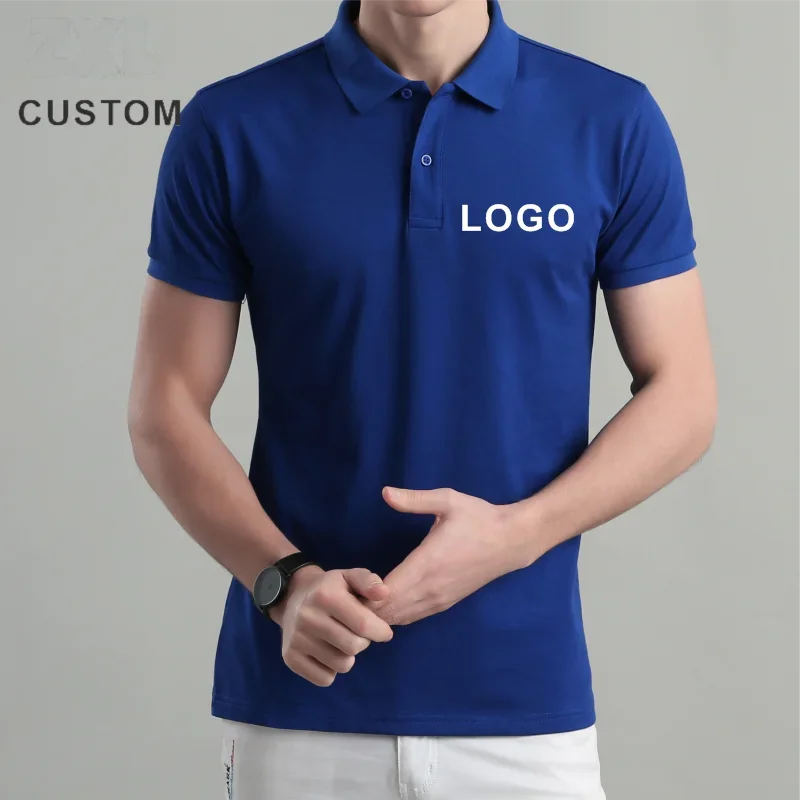 Casual Cheap Polo Shirt Breathable Short Sleeve Personal Company Group Logo Design Men and Women Custom Top Print Embroidery