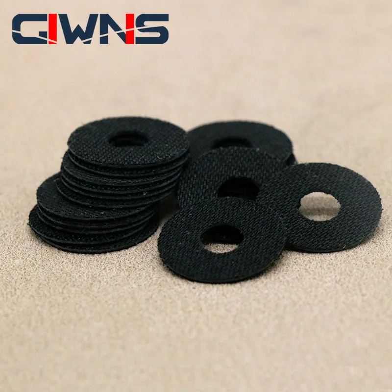 10PCS 1mm Fishing Wheel Special Discharge Force Alarm Carbon Fiber Brake Pad Baitcasting Reel Spinning Drum wheel Accessories