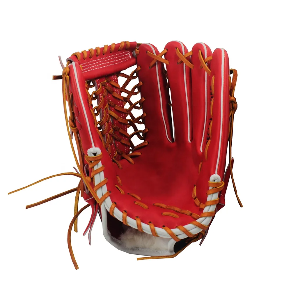 Professional Baseball Glove Outfield  Custom  Genuine Leather Gloves Sports Accessories