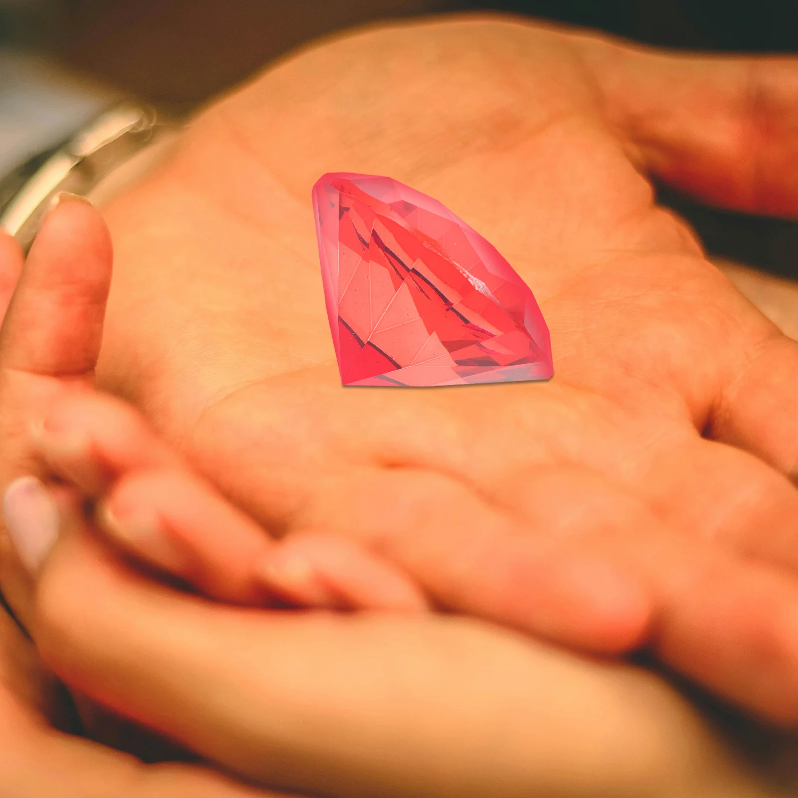 

60Mm Artificial Diamond Crystal Craft Decor for Wedding Home Event Decorations Brilliant Shining Effect Faux Diamond