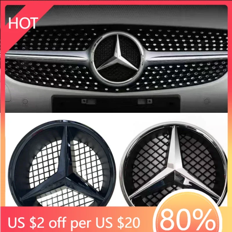 

Колпаки ступицы 1X-3D ABS, значок передней решетки автомобиля, крышка звездного логотипа, полая этикетка для Mercedes Benz GLE250 320 350 450 400 500/G