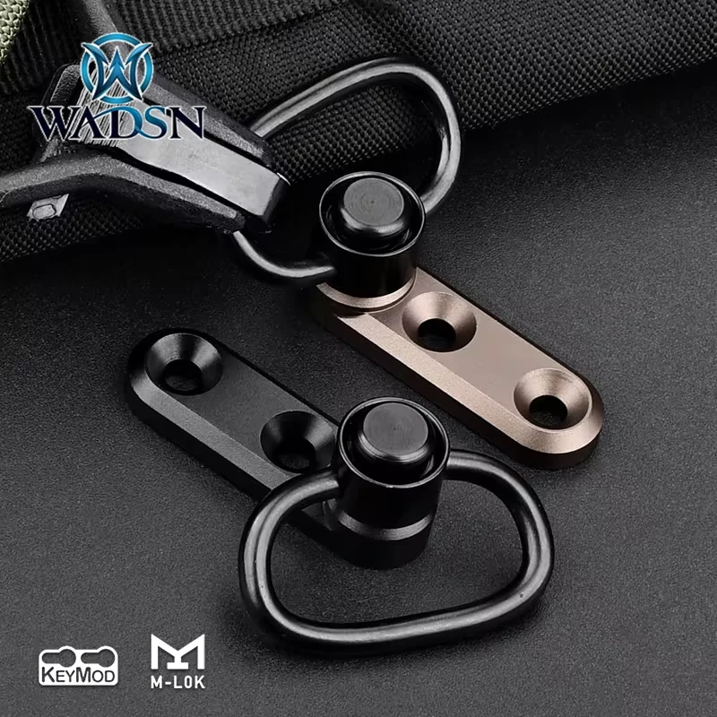 

WADSN Tactical NSR Quick Detach Metal GBB Buckle Sling Swivel Mount Fit 20mm Picatinny M-LOK KEYWOOD Rail Hunting Accessories