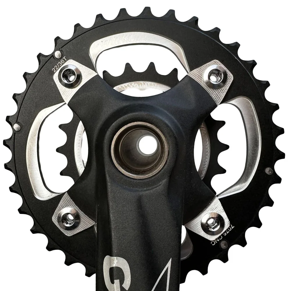 Mountain Bike Chainring 22T 36T Alloy 7075 104BCD 64BCD MTB Crankset 104mm Double Chainwheel 9 10 11 Speed Sprockets Bike Parts