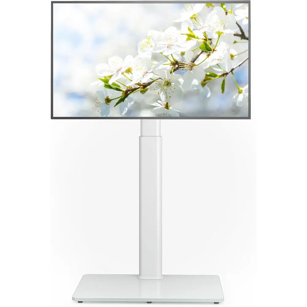 

Регулируемая поворотная подставка под телевизор для ЖК-телевизоров/светодиодных телевизоров диаметром 27–65 лет, удобная для углов и спальни, белая