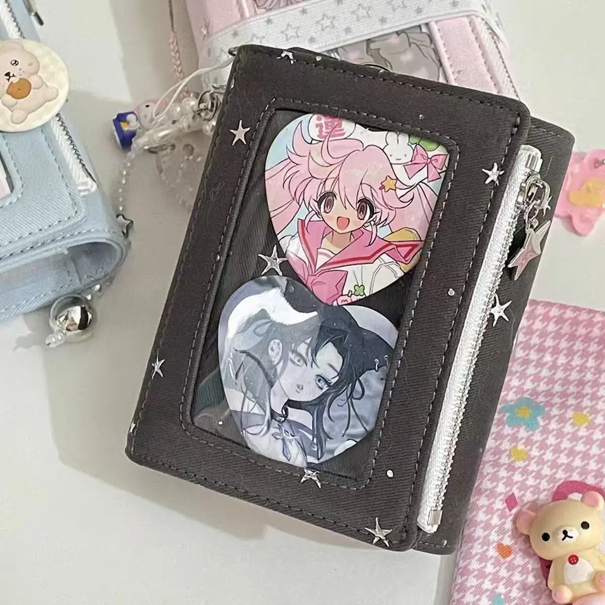 Minimal Denim Starry Sky M5 Loose-Leaf Notebook Clear Window Ita Cover Detachable Refillable Journal Portable Daily Planner - view 3