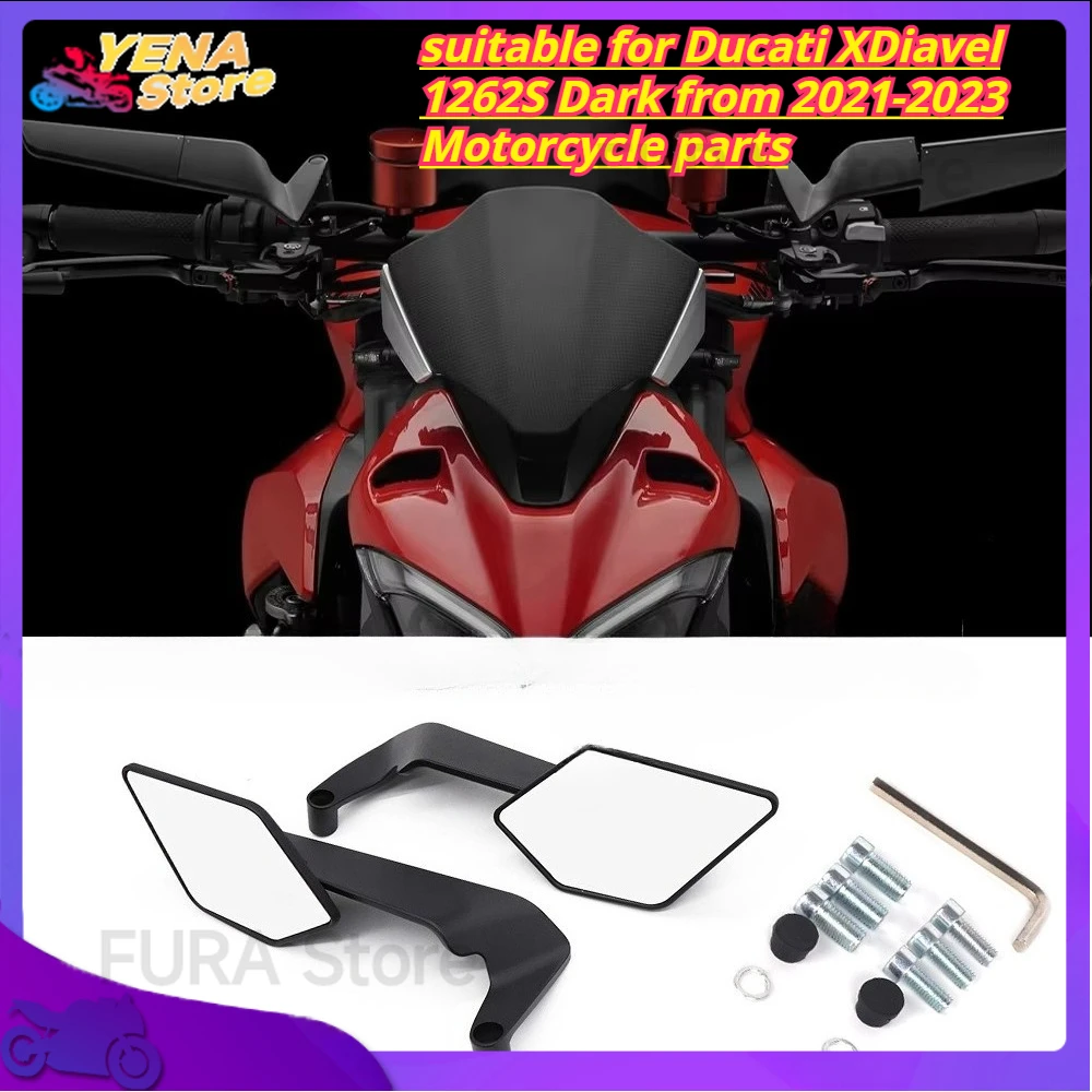 

The invisible wing adjustable rotating rearview mirror is suitable for Ducati XDiavel 1262S Dark from 2021-2023 Motorcycle parts