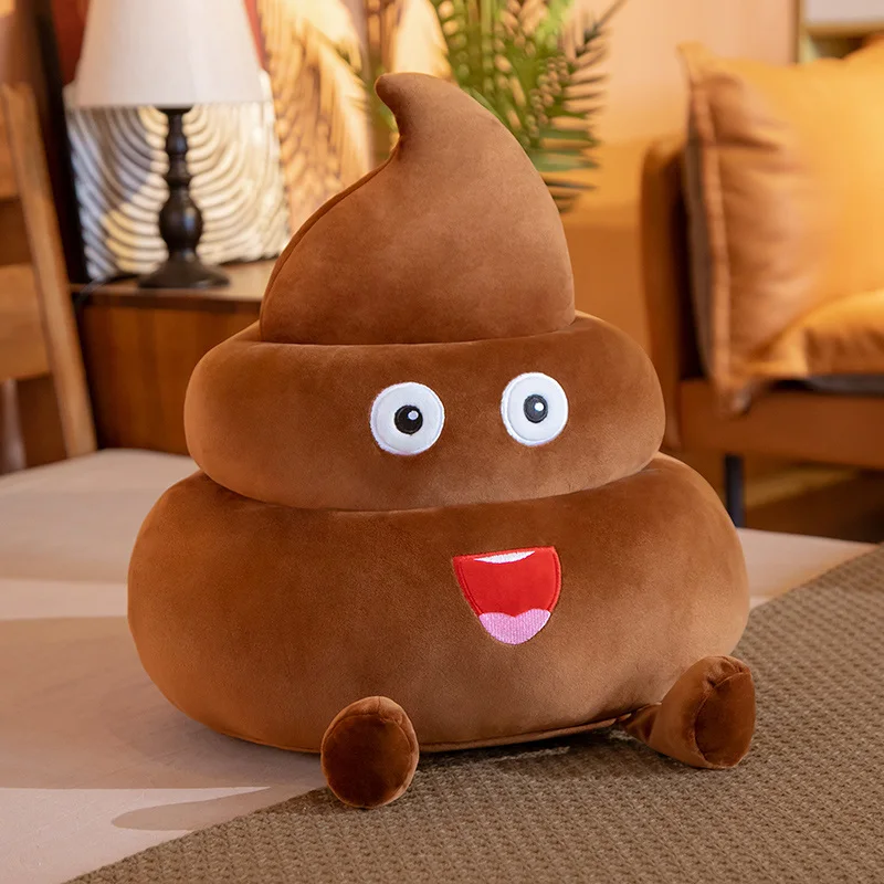 25cm Funny Poop Plush Toy Poop Stuffed Doll Christmas Birthday Halloween Children Gifts Strange Poop Pillow Doll Home Decor