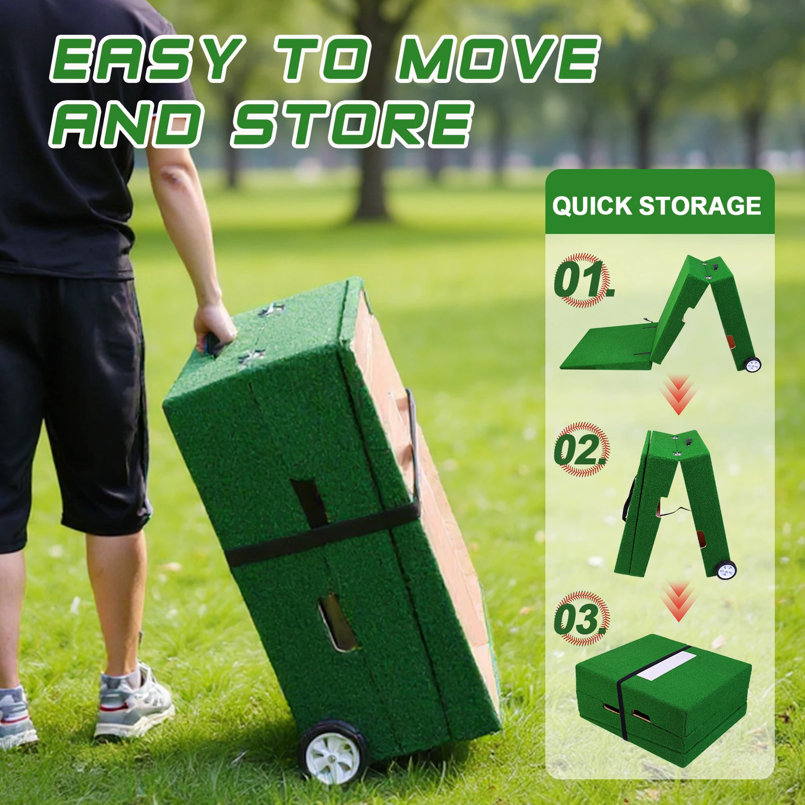 Pichiers portables, pichets de Baseball Mound, équipement d'entraînement de lancement de Baseball pour tous âges