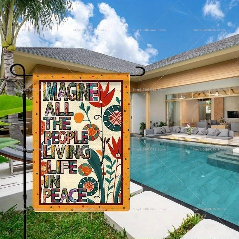 

Забавные садовые флажки в пасторальном стиле для украшения газонов, патио, домов, уличных фестивалей, вечеринок и встречи гостей.