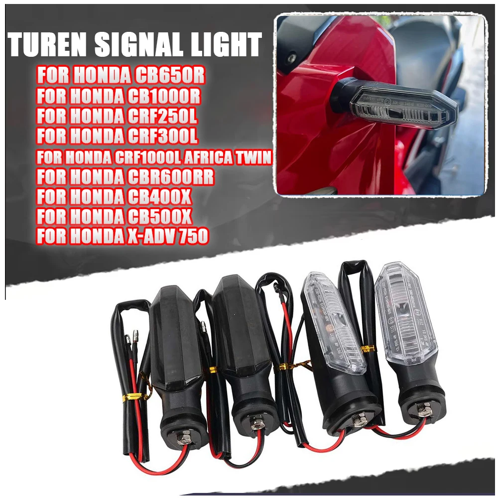 

For HONDA CB500X CB500F CBR 600RR 650R ADV150 CRF250L CRF300L NC 700 Motorcycle Indicator Blinker Flasher LED Turn Signal Light