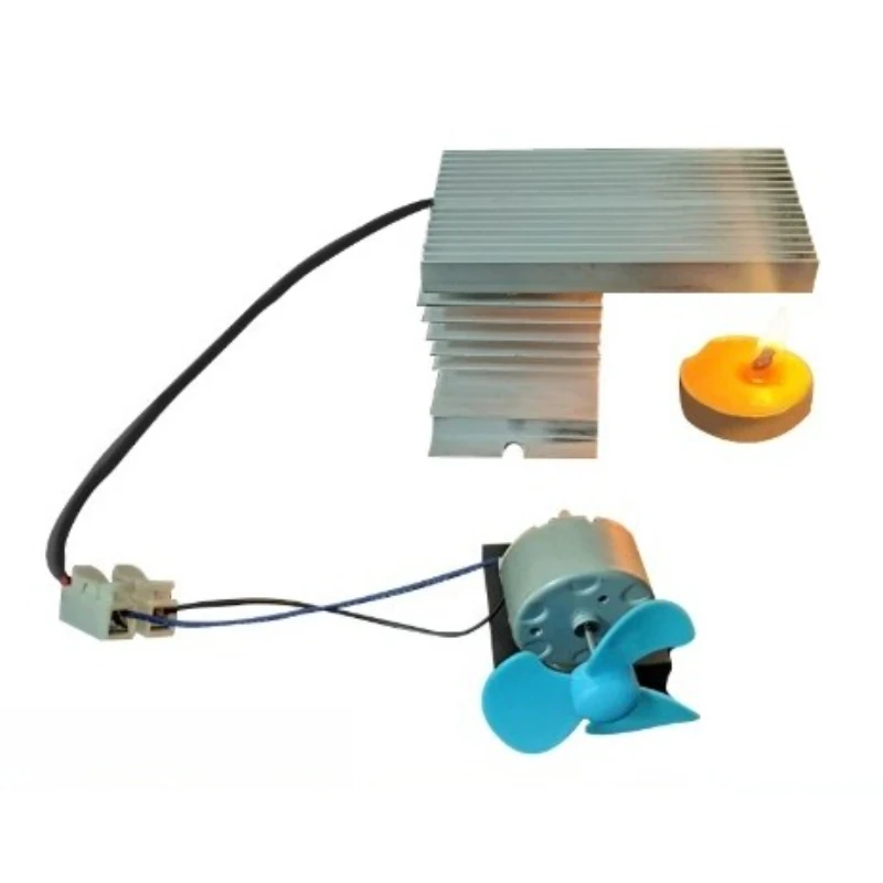 Small thermoelectric generator Seebeck effect thermal energy-electricity-kinetic energy thermoelectric power generation fan