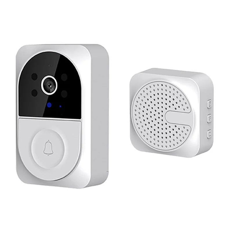 A42Z-Smart Wireless Remote Video Doorbell With Chime,Home Intercom HD Night Vision Wifi Security Doorbell, Smart Doorbell Cam