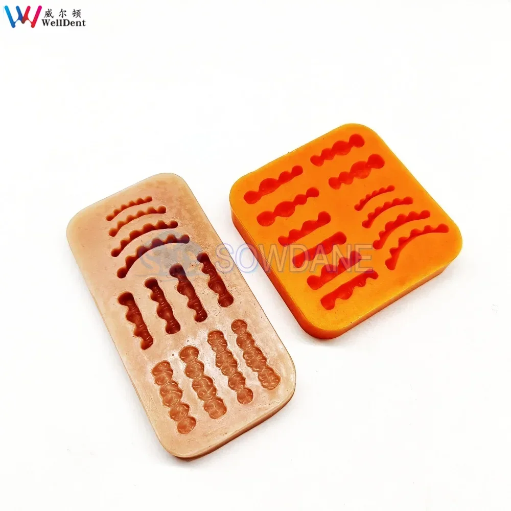 Dental Lab Wax Figure Film Model Base Laboratory Wax Tooth Rubber Model Tool Inverted Mold Tool