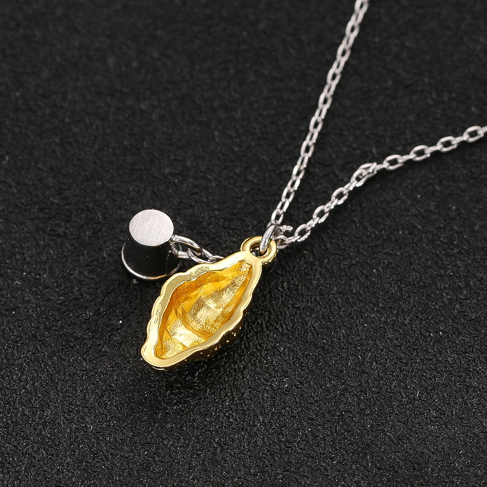 Creative Croissant Pendant Necklace Fashion Designs Coffee Cup Collarbone Chain Statement Jewelry Party Trendy Gift for Women