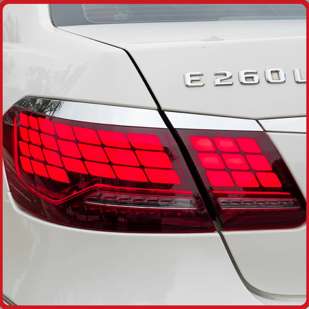 For Benz E-Class W212 E63 2010-2015 Taillights Assembly Upgrade LED Startup Effect Streamer Turn Light Plug and Play