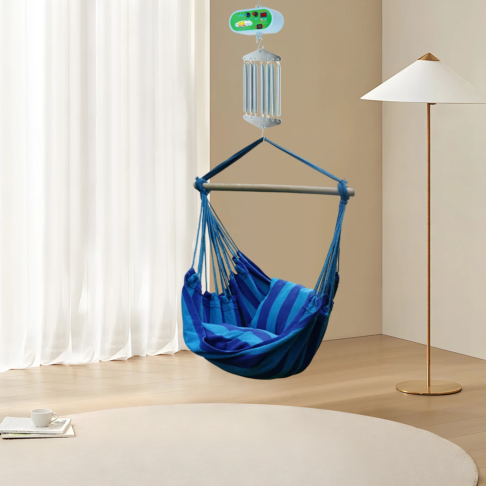 7-Feder-Babyschaukel-Controller, elektrische Wiegenbekämpfung, Babywiege, Schaukelfeder, mit einstellbaren Einstellungen, für Kleinkinder von 0–12 Monaten