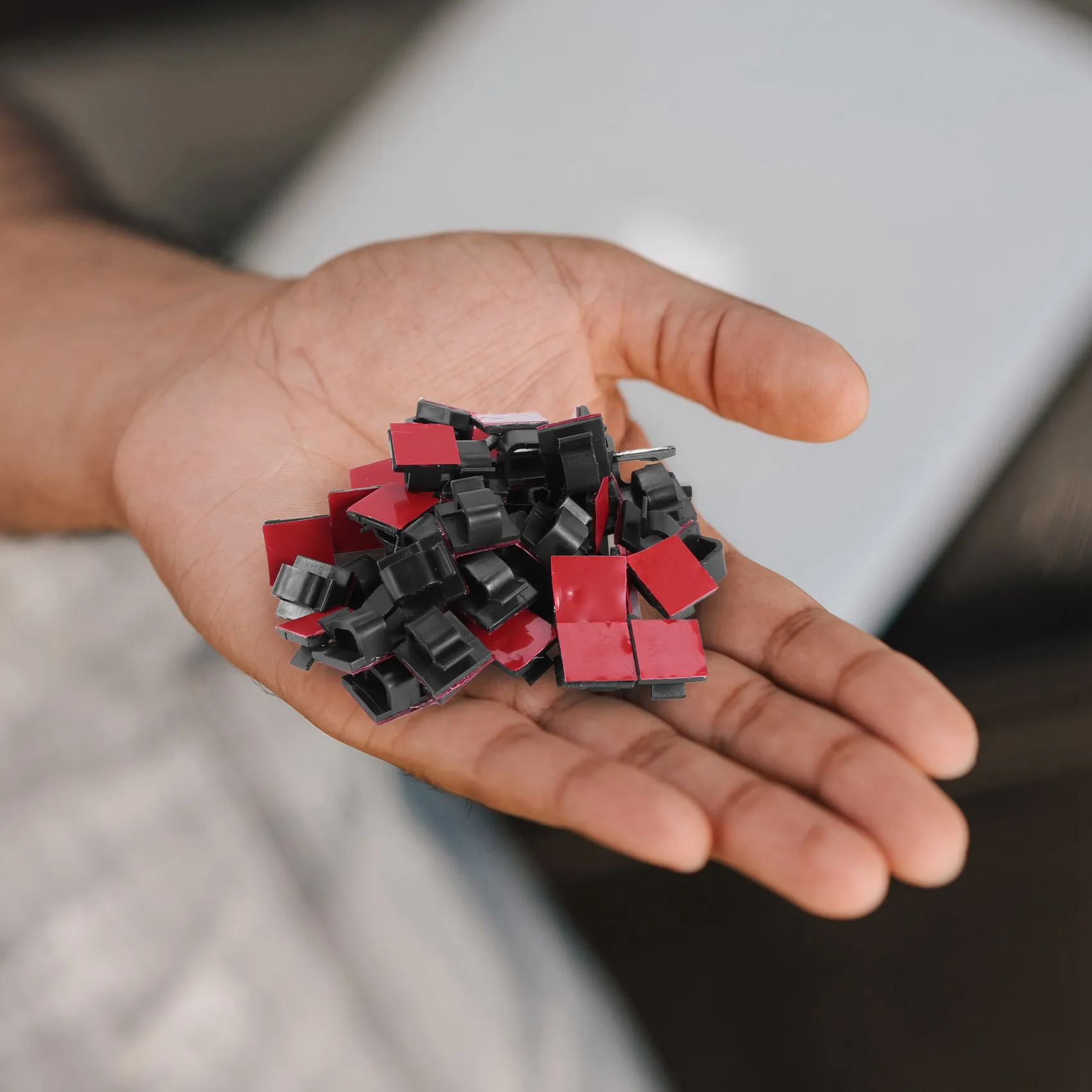 AU49_50 fascette per cavi con nastri, organizer per cavi, per ufficio e casa