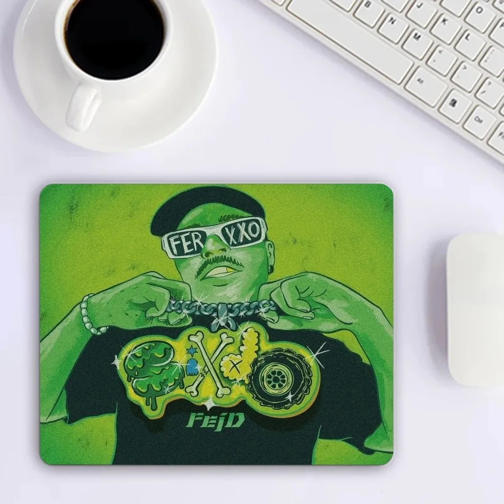 Feid Ferxxo Hot Singer Mousepad Mousepad Game Pc Accessories Overlock MouseMat Computer Desk Mat