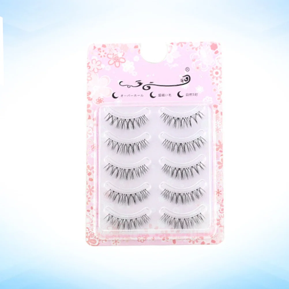 

Thick Natural False Eyelashes Handmade Fiber Lashes Lifelike Extensions for Party Wedding Daily Use Makeup Eyelash Glue