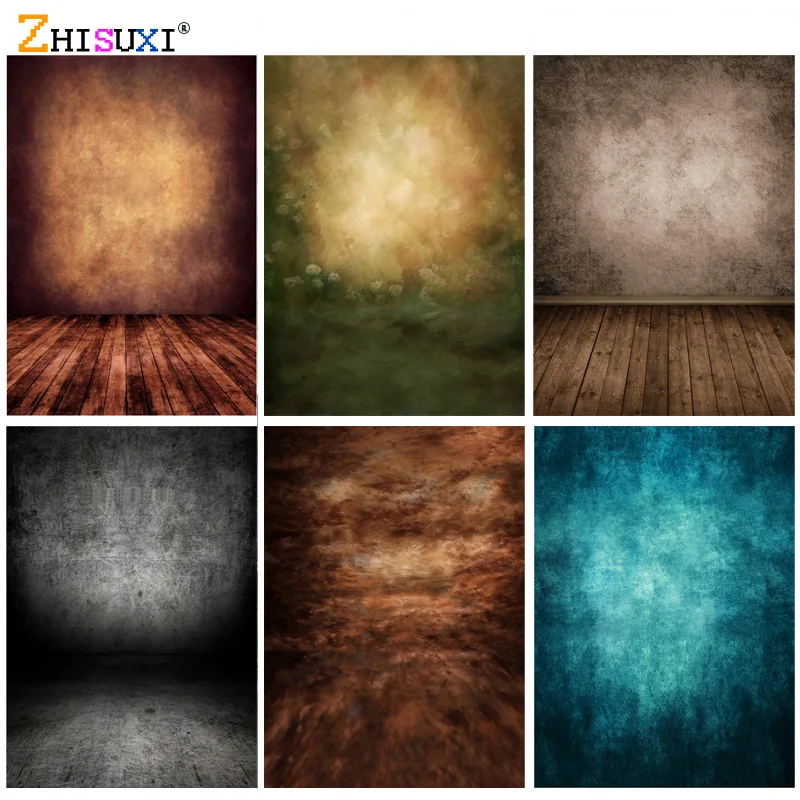 Fondali fotografici in tessuto fotorealistico retrò con pavimento in legno per bambini, ritratti di bambini, per oggetti di scena di sfondo per studio fotografico SLFG-01